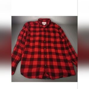 Saddlebred Red and Black Checkered Men's Shirt Large